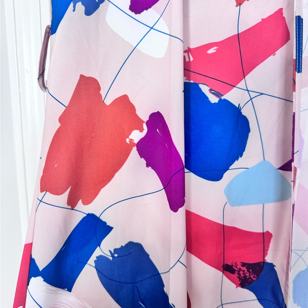 Multicolor Abstract Print Duster - Picture 4 of 5